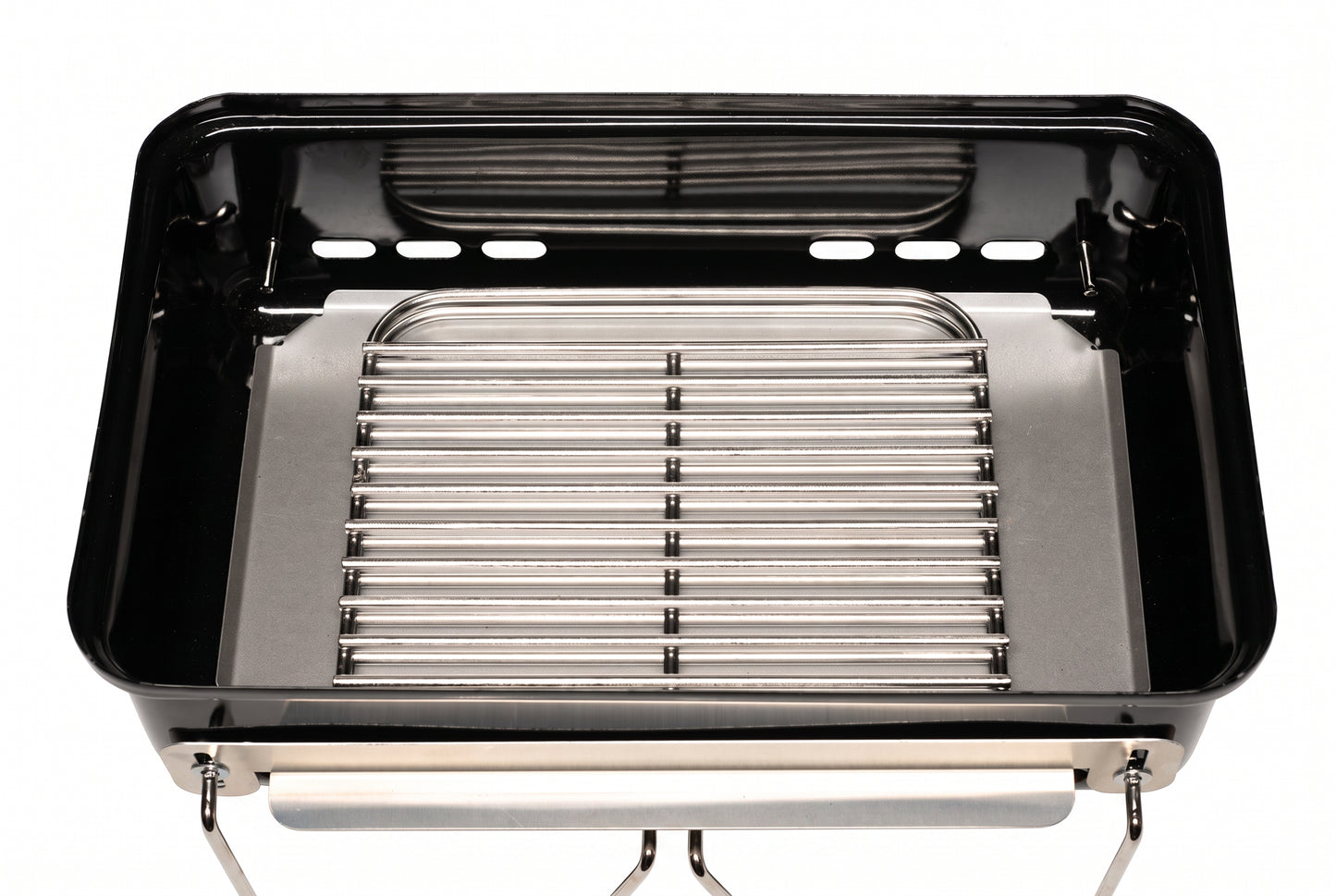 2 Piece Cooking Grate Set For Weber Go Anywhere Portable BBQ (304 Stainless Steel - Heavy Duty)