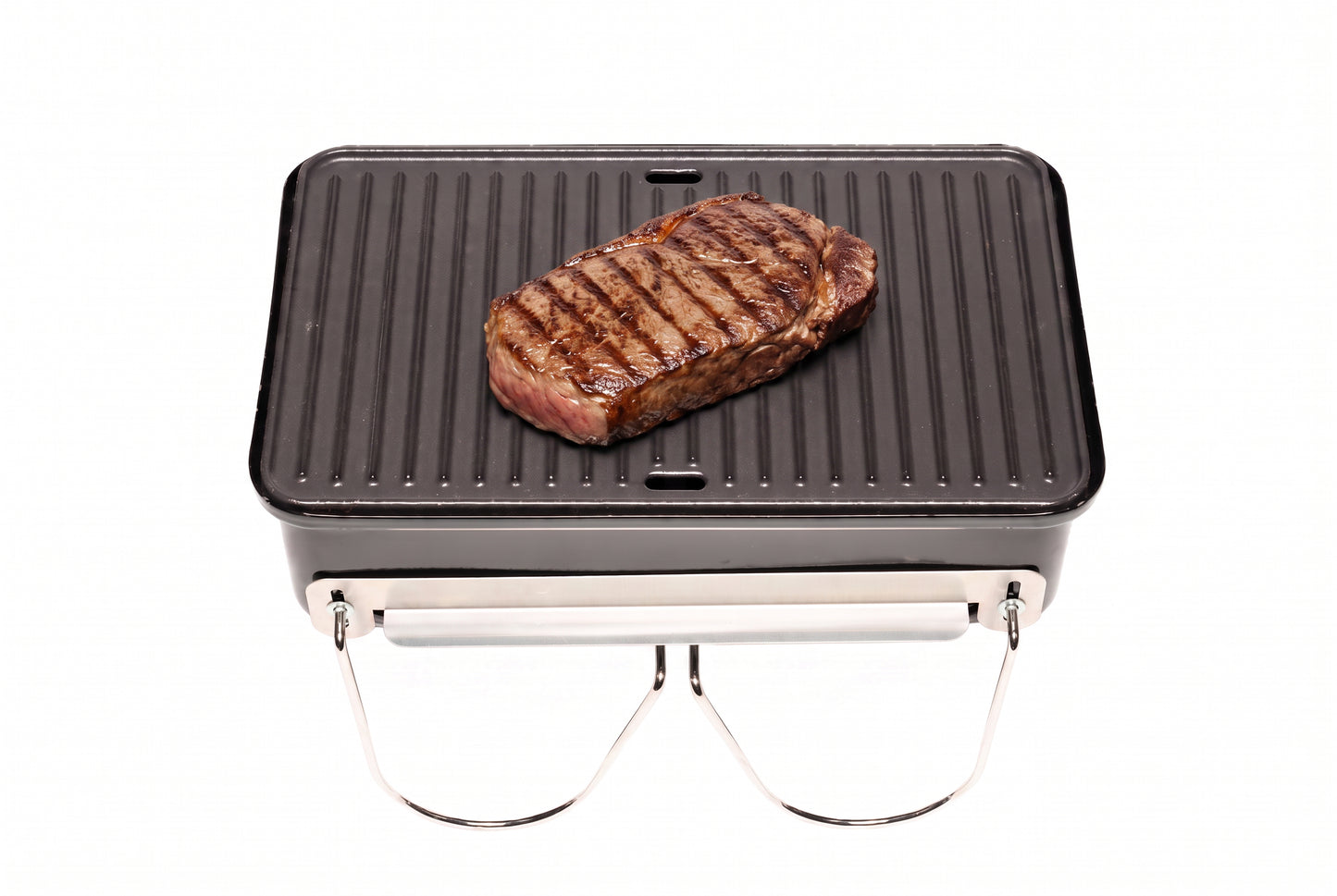 Cast Iron 2 Sided Cooking Griddle Plate For Weber Go Anywhere Portable BBQ