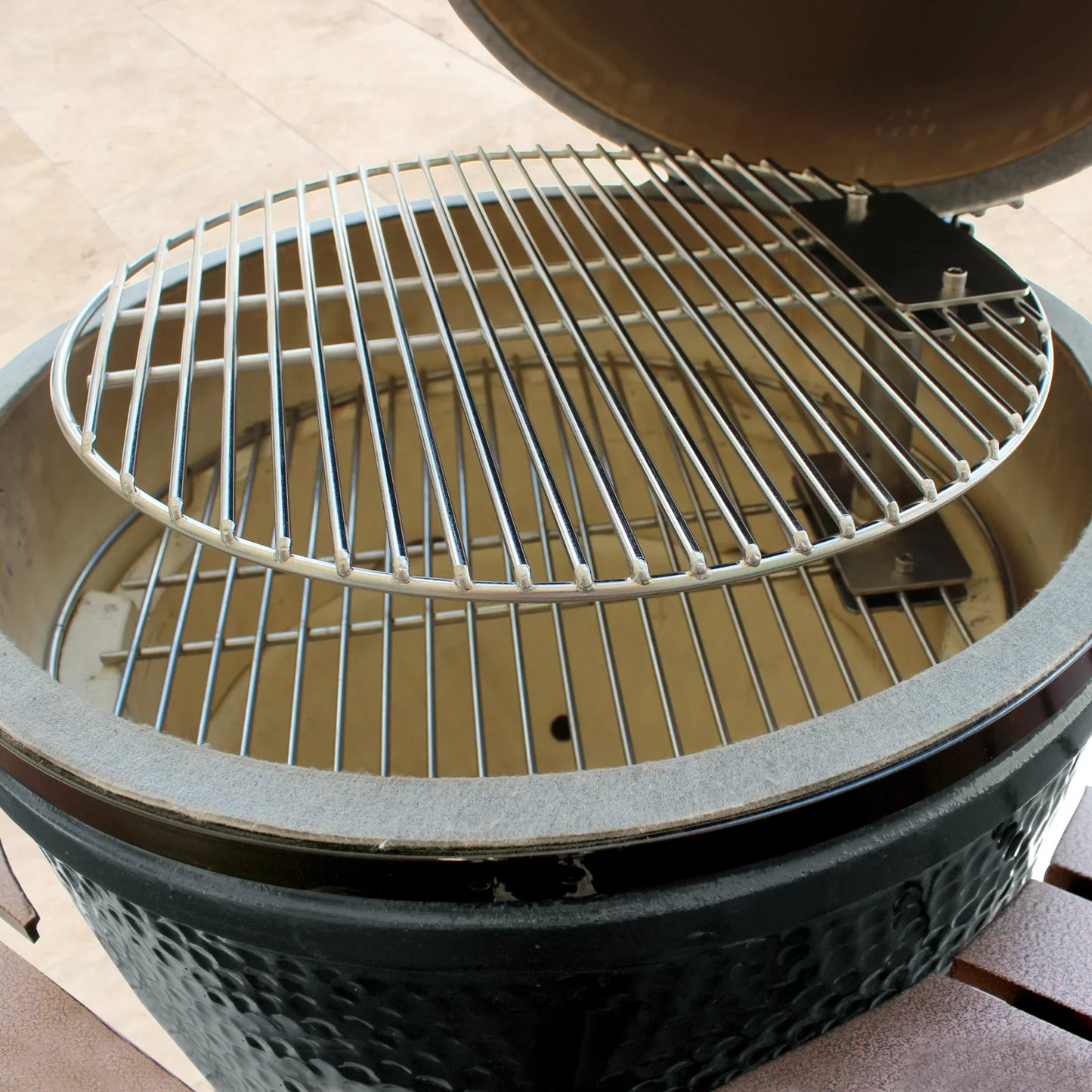 Smokeware Large Swivel Grate Stacker Combo 16" Inch Grid with 5" Inch Stacker - Classic / Regular Kamado