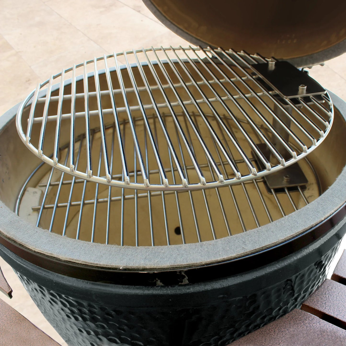 Smokeware Extra Large Swivel Grate Stacker Combo 18" Inch Grid with 5" Inch Stacker - Big / XL Kamado
