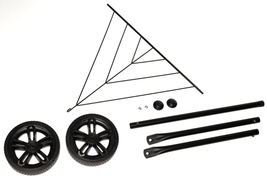 BBQ Plus Replacement Leg Kit with UPGRADED wheels For Weber 57cm / 22" Inch Kettle BBQ Grills (Stealth Black)