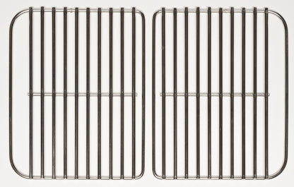 2 Piece Cooking Grate Set For Weber Go Anywhere Portable BBQ (304 Stainless Steel - Heavy Duty)