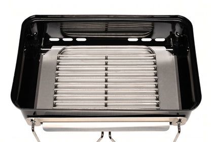 2 Piece Cooking Grate Set For Weber Go Anywhere Portable BBQ (304 Stainless Steel - Heavy Duty)